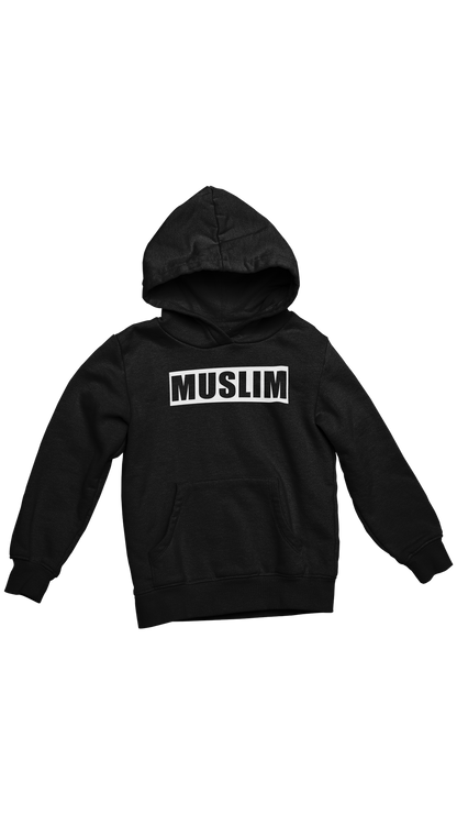 "MUSLIM" (puff print) youth hoodie