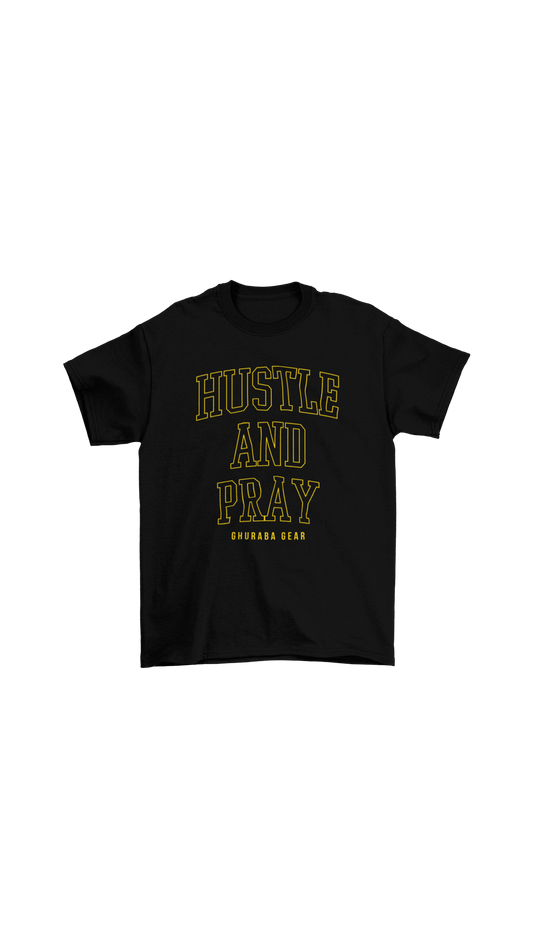 "Hustle And Pray" Collegiate tee