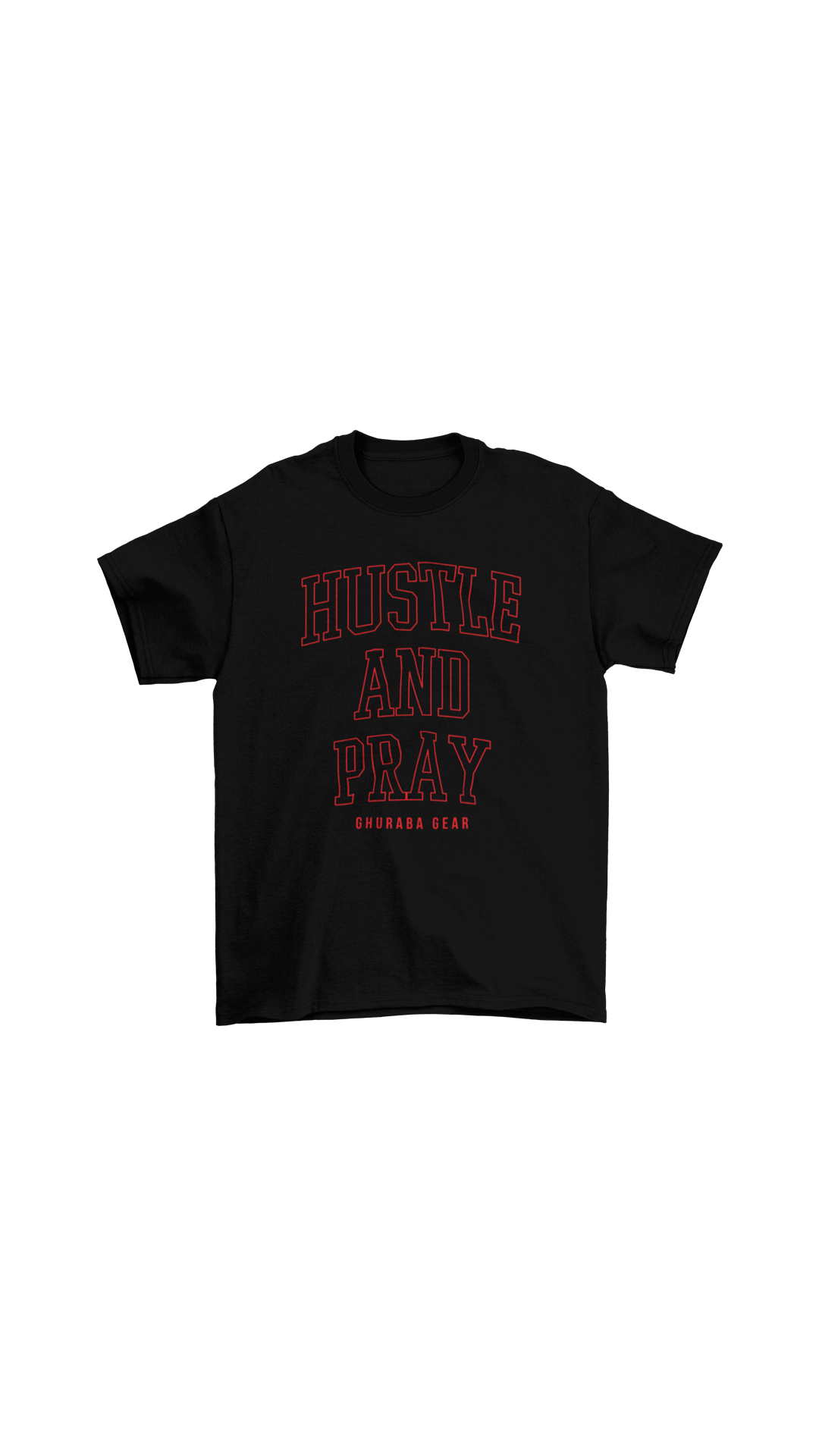 "Hustle And Pray" Collegiate tee