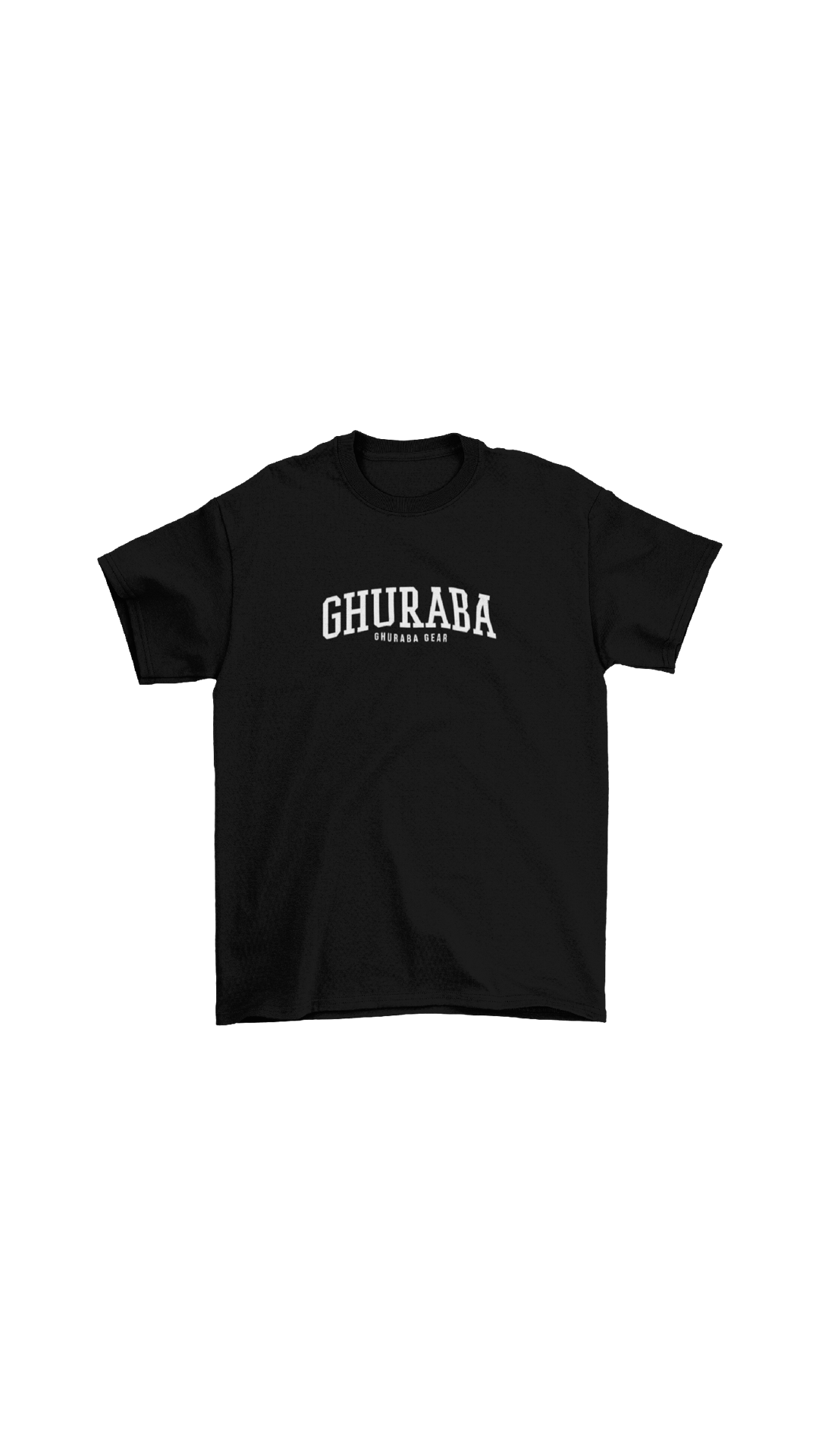 "GHURABA" Collegiate tee (puff print)