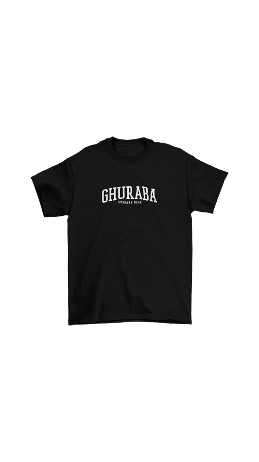 "GHURABA" Collegiate tee (puff print)