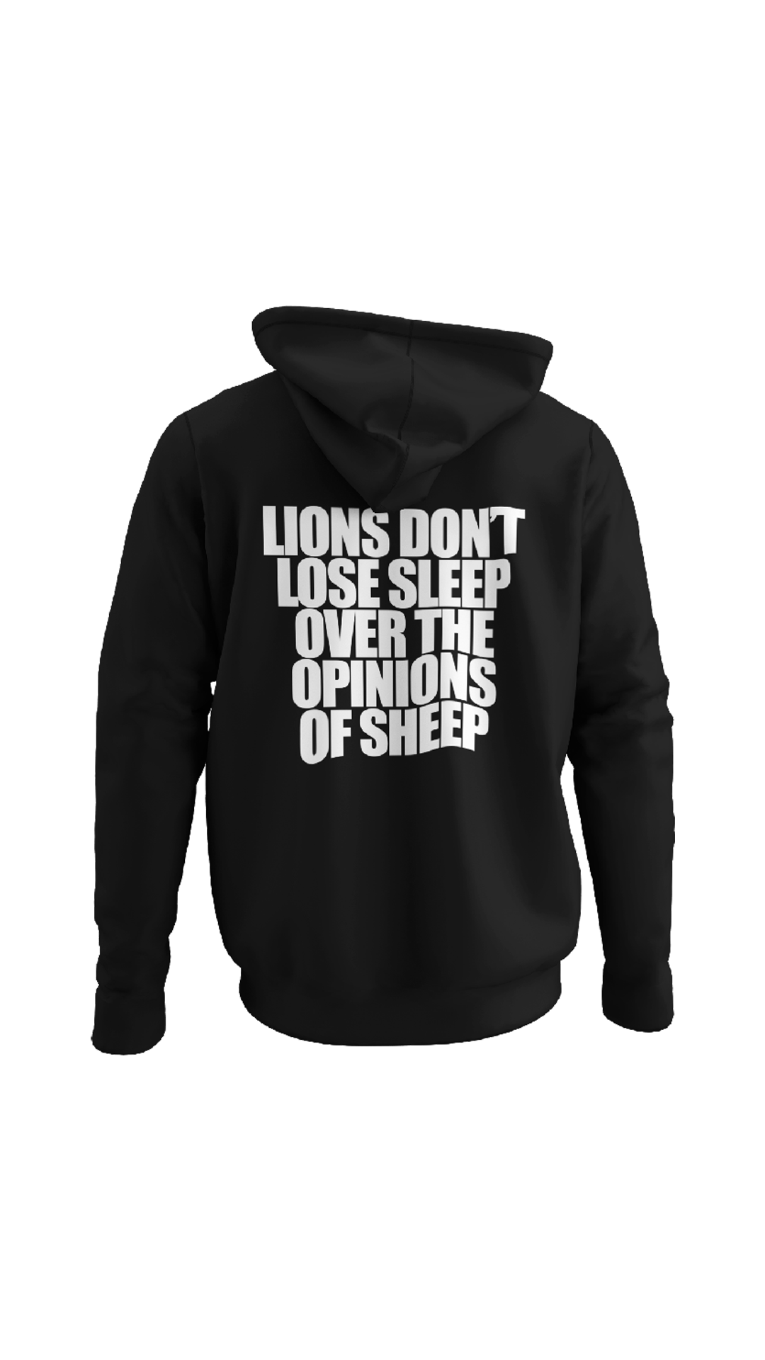 "Lions Don't Lose Sleep" heavyweight hoodie