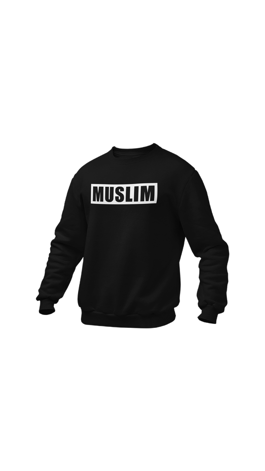 "MUSLIM" (puff print) crewneck