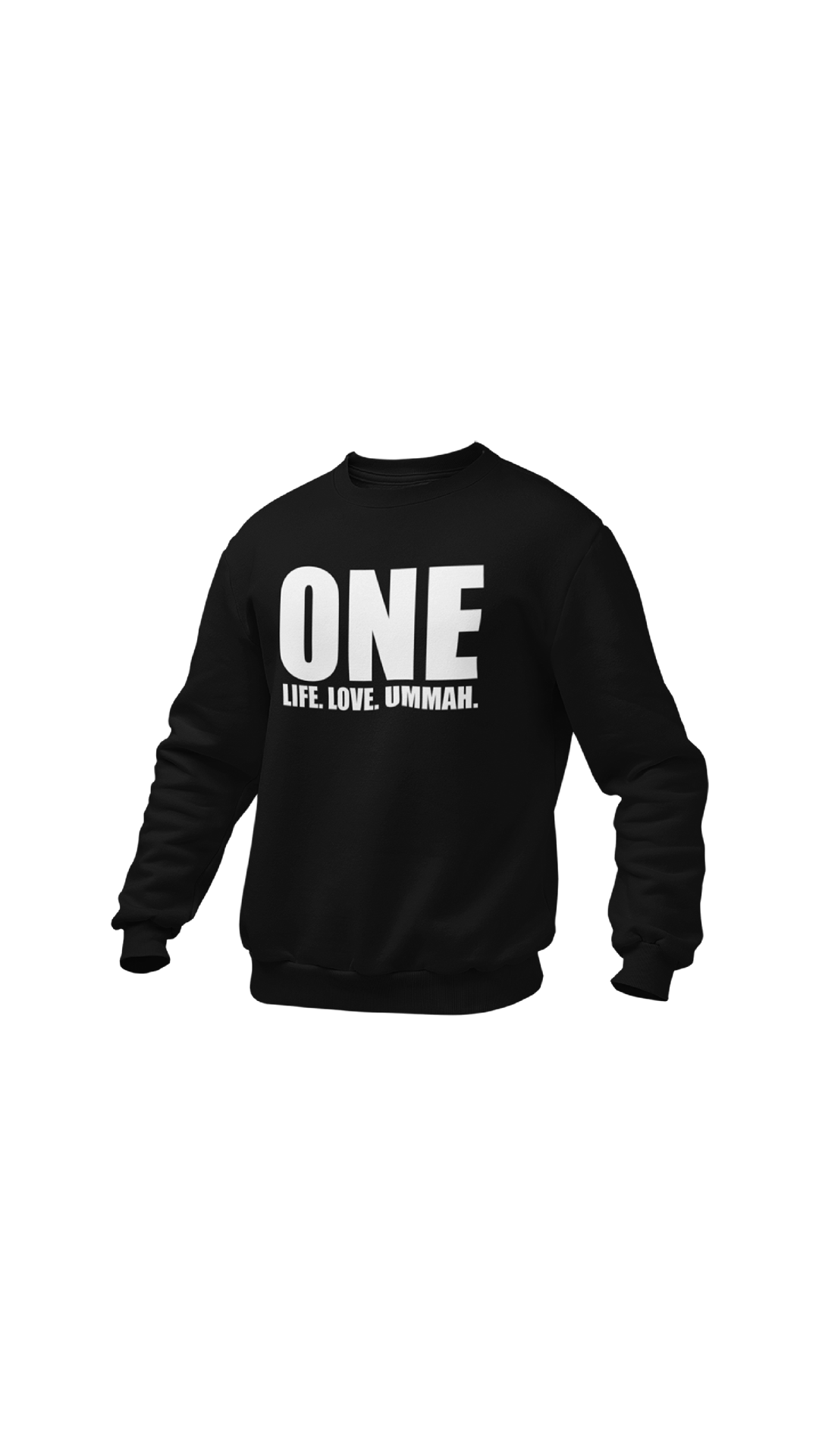 "ONE" crewneck