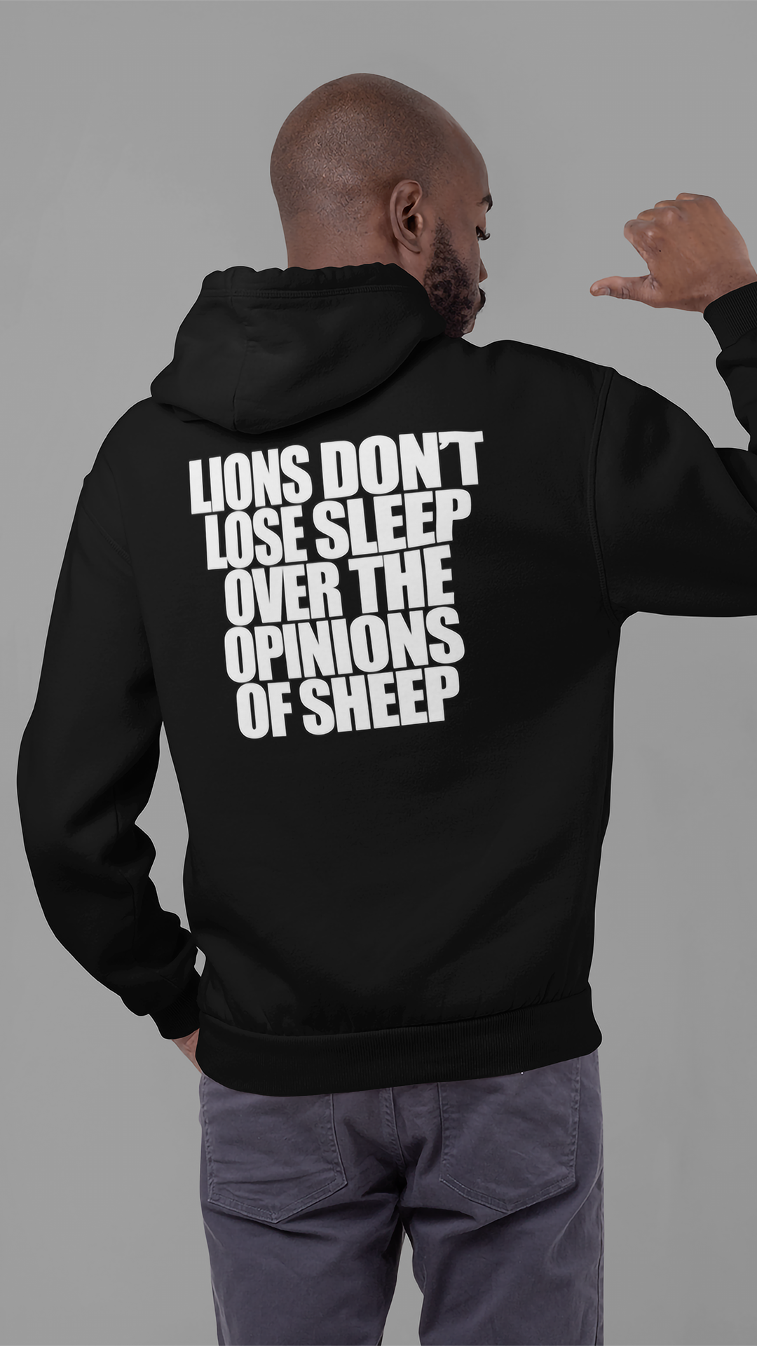 "Lions Don't Lose Sleep" heavyweight hoodie