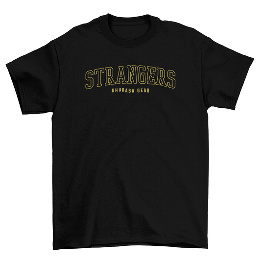 "STRANGERS" Collegiate tee