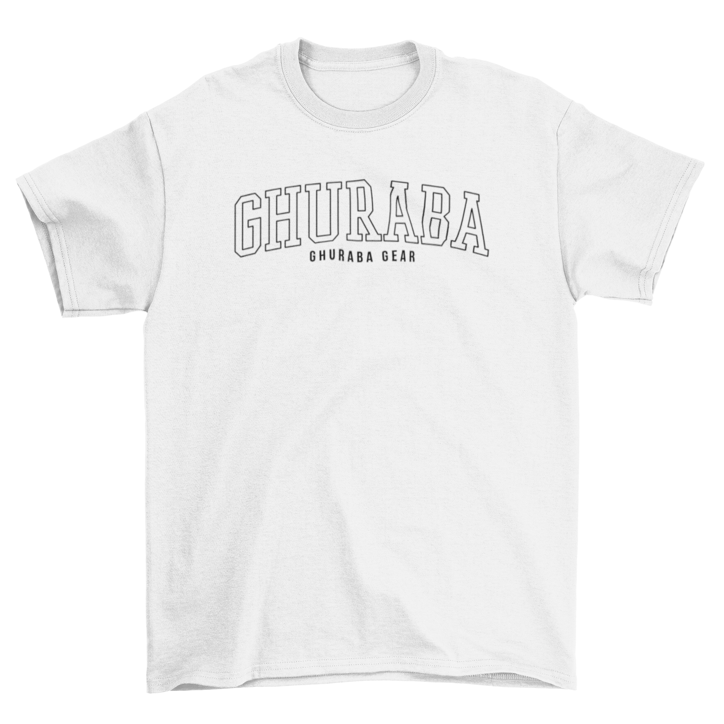 "GHURABA" Collegiate tee (puff print)