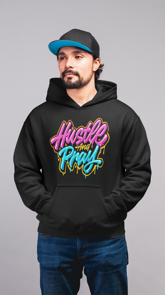 "Hustle and Pray Graffiti" hoodie