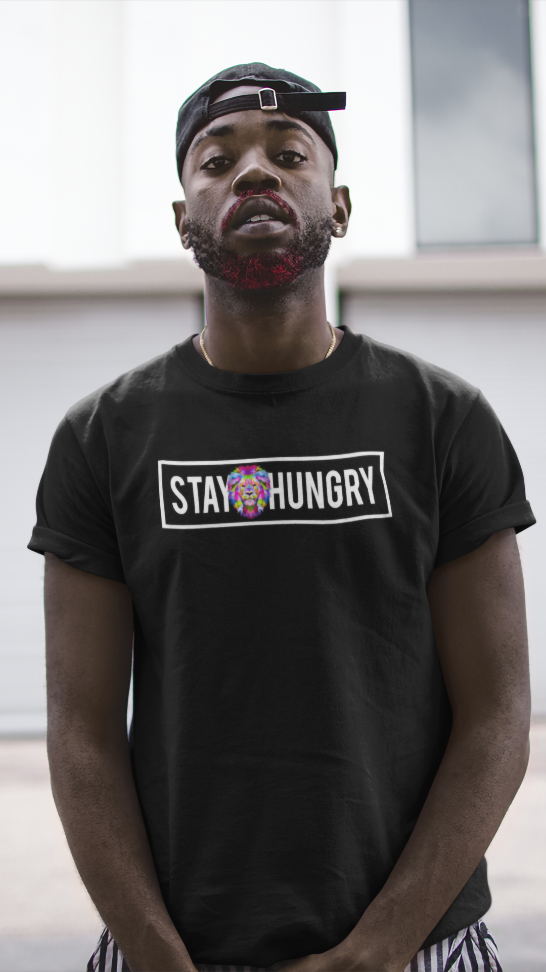 "STAY HUNGRY" tee